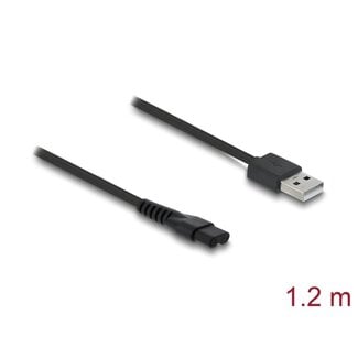 DeLOCK Delock USB Ladekabel 5 V für Elektrorasierer kompatibel mit MANSCAPED 2.0 / 3.0 – Ersatz-Ladekabel 1,2 m