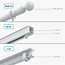 SmartLife Vorhangroboter | I-Schiene / Stange / U-Schiene | Vorhänge | Batterie / USB | 4000 mAh | Bluetooth® | Weiß