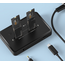 Desktop Dual-Laufwerk USB Typ-C M.2 NVMe & SATA SSD Dockingstation, Schwarz