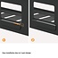 My Wall Schreibtisch Kabelkanal mit Schraubbefestigung | 40 x 10 cm | Schwarz