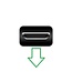 Mini HDMI zu Mini HDMI Adapter | 90° Winkel nach unten (U-Bogen) | HDMI 2.1 (8K 60Hz + HDR)