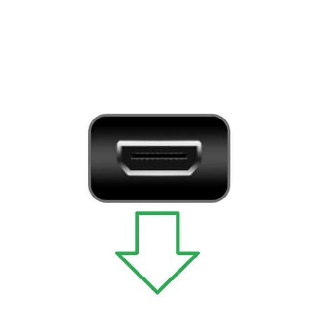 Premium Micro HDMI-zu-HDMI Adapter | 90° Winkel nach unten | HDMI 2.1 (8K 60Hz + HDR) | Metall