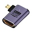 Premium Micro HDMI-zu-HDMI Adapter | 90° Links | HDMI 2.1 (8K 60Hz + HDR) | Metall