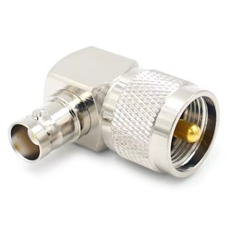 Dolphix BNC (w) - UHF (m) Winkeladapter | 50 Ohm