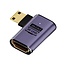 Premium Mini HDMI-zu-HDMI Adapter | 90° Links | HDMI 2.1 (8K 60Hz + HDR) | Metall