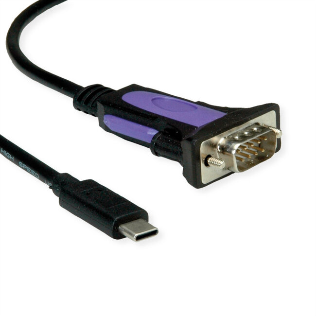 ROLINE USB-zu-Seriell Adapterkabel, FTDI-Chipsatz, 1,8 m