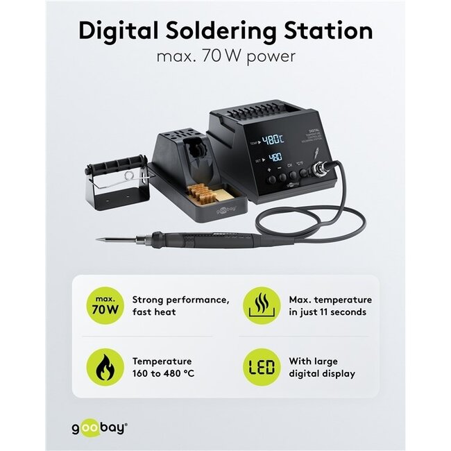 Goobay Digitales Lötstation 70 W