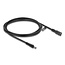Delock DC-Verlängerungskabel 5,5 x 2,5 mm Stecker auf Buchse mit Bajonettverschluss 18 AWG 2 m schwarz