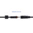 Delock DC-Verlängerungskabel 5,5 x 2,5 mm Stecker auf Buchse mit Schraubkappe M12 x 1,75 mm wasserdicht 18 AWG 2 m schwarz