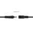 Delock DC-Verlängerungskabel 5,5 x 2,1 mm Stecker auf Buchse mit Bajonettverschluss 18 AWG 2 m schwarz
