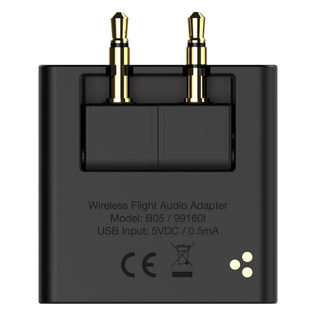 InLine® Bluetooth Audio-Sender für Flugzeug, BT 5.0, aptX HD/LL