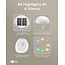 Goobay 2er-Set LED Solar-Dekoleuchte Stein, 24 cm, Größe M, RGBW