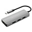 USB-C Hub | 4x USB-A | USB 3.0 5 Gbps | Aluminium | 0,10 m