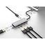 USB-C Hub | 4x USB-A | USB 3.0 5 Gbps | Aluminium | 0,10 m