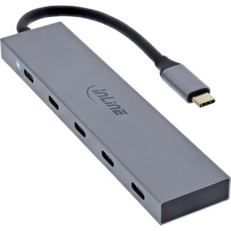 InLine InLine USB-Hub (USB-C) | 4x USB-C + 1x USB-C PD 100W | USB 3.1 10 Gbps | Aluminium | 0,15 m