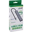 InLine USB-Hub (USB-C) | 4x USB-C + 1x USB-C PD 100W | USB 3.1 10 Gbps | Aluminium | 0,15 m