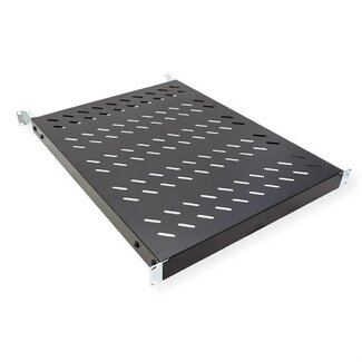 Value 19 Zoll Regalboden | 57 cm tief | max. 50 kg | 1U | schwarz