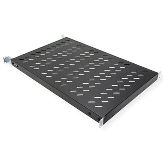 Value 19 Zoll Regalboden | 70 cm tief | max. 50 kg | 1U | schwarz