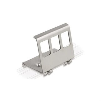 Value DIN-Schienenadapter | für 3 Keystone-Module | Edelstahl