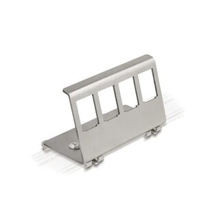 Value DIN-Schienenadapter | für 4 Keystone-Module | Edelstahl