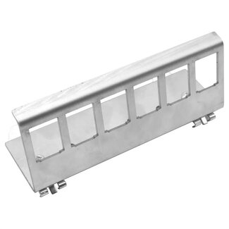 Value DIN-Schienenadapter | für 6 Keystone-Module | Edelstahl