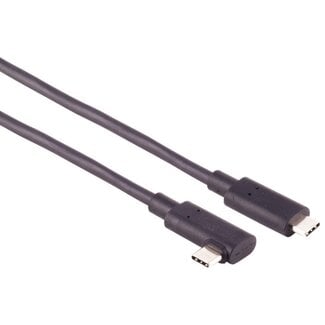 S-Impuls USB-C aktives optisches Kabel (AOC) | abgewinkelt (links/rechts) | USB3.1 10 Gbps | PD 60W | 7 Meter