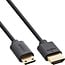 Mini HDMI-auf-HDMI Kabel | Slimline | HDMI 2.1 (8K 60Hz + HDR) | Kupfer | 0,50 m