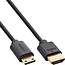 Mini HDMI-auf-HDMI Kabel | Slimline | HDMI 2.1 (8K 60Hz + HDR) | Kupfer | 1 Meter