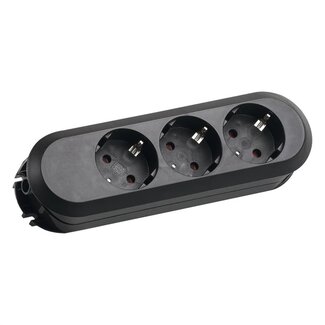 Bachmann Bachmann Smart Steckdosenleiste ohne Kabel | 3 Steckplätze | Schwarz