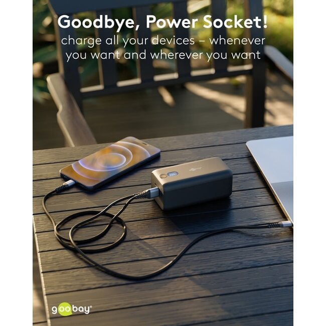 Goobay Laptop Powerbank 20.000 mAh mit Power Delivery