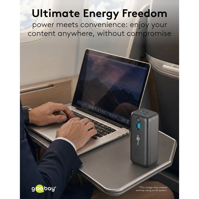 Goobay Laptop Powerbank 20.000 mAh mit Power Delivery