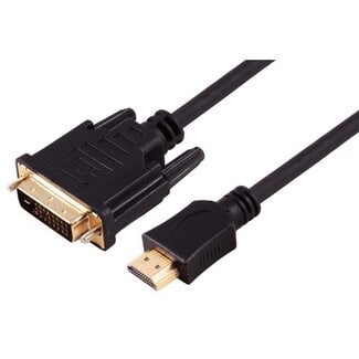 S-Impuls HDMI Stecker auf DVI-D (24+1) Stecker vergoldet 3m