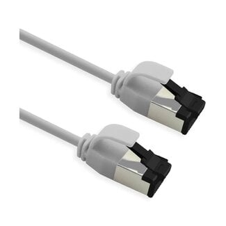 Roline SFTP CAT8.1 Slimline Flexibles Netzwerkkabel | TPE LSZH | Weiß | 3 Meter