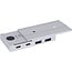 InLine magnetischer USB-Hub (USB-A/USB-C) | 2x USB-C + 2x USB-A | USB 3.1 10 Gbps | Aluminium | 1,5 m