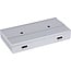 InLine magnetischer USB-Hub (USB-A/USB-C) | 2x USB-C + 2x USB-A | USB 3.1 10 Gbps | Aluminium | 1,5 m