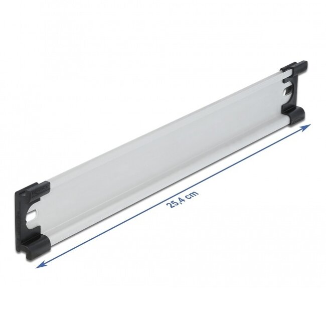 DIN-Schiene | 10 Zoll | 25,4 x 3,5 x 0,75 cm | Aluminium