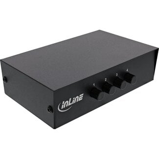 InLine InLine 4-fach Composite Audio/Video Umschalter | Metall