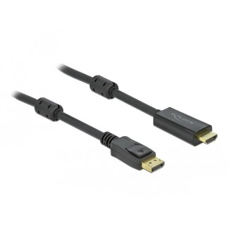 DeLOCK Delock Aktives DisplayPort-zu-HDMI Kabel | 4K 60Hz | 1 Meter