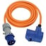 Brennenstuhl Camping-Stromkabel | 3m | CEE 3-pol 230V/16A | 3x2,5mm² | IP44 | Extra Steckdose