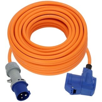 Brennenstuhl Brennenstuhl Camping-Stromkabel 25m | 3x2,5mm² | CEE 3-pol 230V/16A | IP44 | Zusätzliche Steckdose