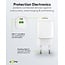 Goobay Nano USB-Ladegerät | USB-C PD + USB-A QC | GaN | 20W | Weiß