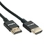 Roline HDMI-Kabel Slimline HDMI 2.1 (8K 60Hz HDR) Schwarz 1 Meter
