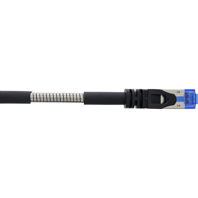 InLine® Patchkabel Armored U/FTP Cat.6A Schwarz 25m