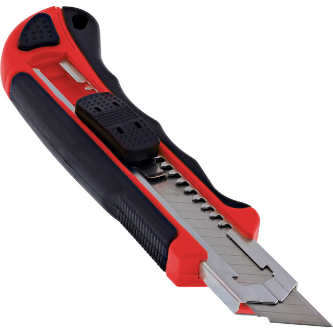 InLine® Multifunktionales Stanley-Messer, 18 mm Klinge, 3 Klingen, rot