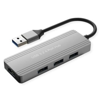 Value USB-Hub (USB-A) | 4x USB-A | USB 3.0 5 Gbps | Aluminium | 0,10 m