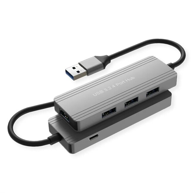 USB-Hub (USB-A) | 4x USB-A | USB 3.0 5 Gbps | Aluminium | 0,10 m