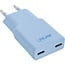 InLine USB-Ladegerät | 2x USB-C PD | GaN | 30W | Blau