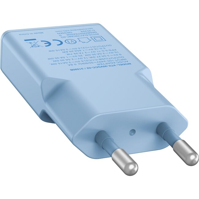 InLine USB-Ladegerät | 2x USB-C PD | GaN | 30W | Blau