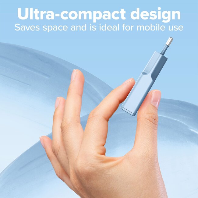 InLine USB-Ladegerät | 2x USB-C PD | GaN | 30W | Blau