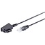 TAE-F RJ45 DSL/VDSL Telefonkabel | 2-adrig (8P2C) | Schwarz | 1,5 m